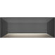 Nuvi 12v 2.60 watt Black Landscape Deck Sconce in Ash Bronze, Rectangular