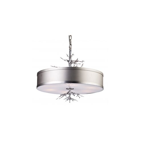 Canada 6 Light 20 inch Matte Nickel Chandelier Ceiling Light