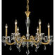 Signature Napoli 5 Light 20.4 inch Heirloom Gold Chandelier Ceiling Light, Schonbek Signature