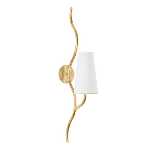 Cortona 1 Light 6 inch Vintage Gold Leaf Wall Sconce Wall Light