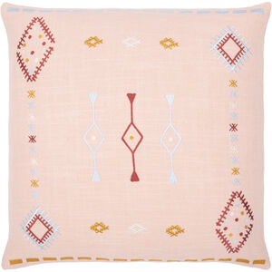 Zina 20 inch Dusty Pink Pillow Kit in 20 x 20, Square