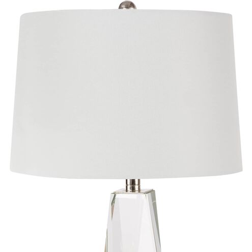 Angelica 27 inch 150.00 watt Clear Table Lamp Portable Light, Small