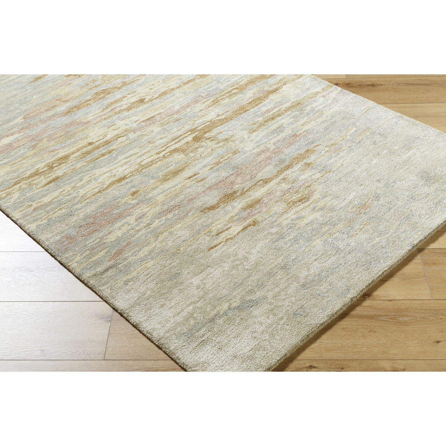 Kavita 96 X 30 inch Khaki / Prairie Dust / Ash / Sand Handmade Rug in 2.5 x 8