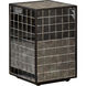 Mosaico 20 X 12.75 inch Ebony and Antique Mirror Accent Table