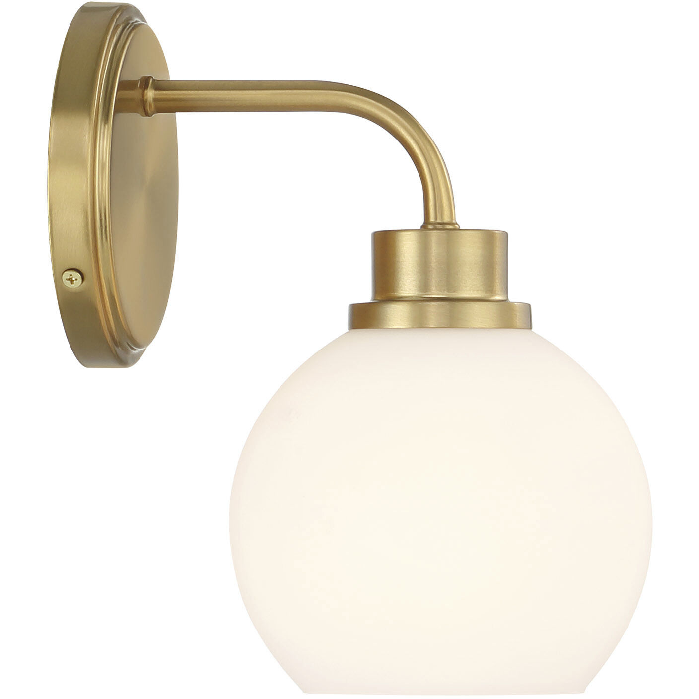 Contemporary 1 Light 6 inch Natural Brass Wall Sconce Wall Light