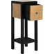 Renwood 27 X 10 inch Natural with Black Accent Table