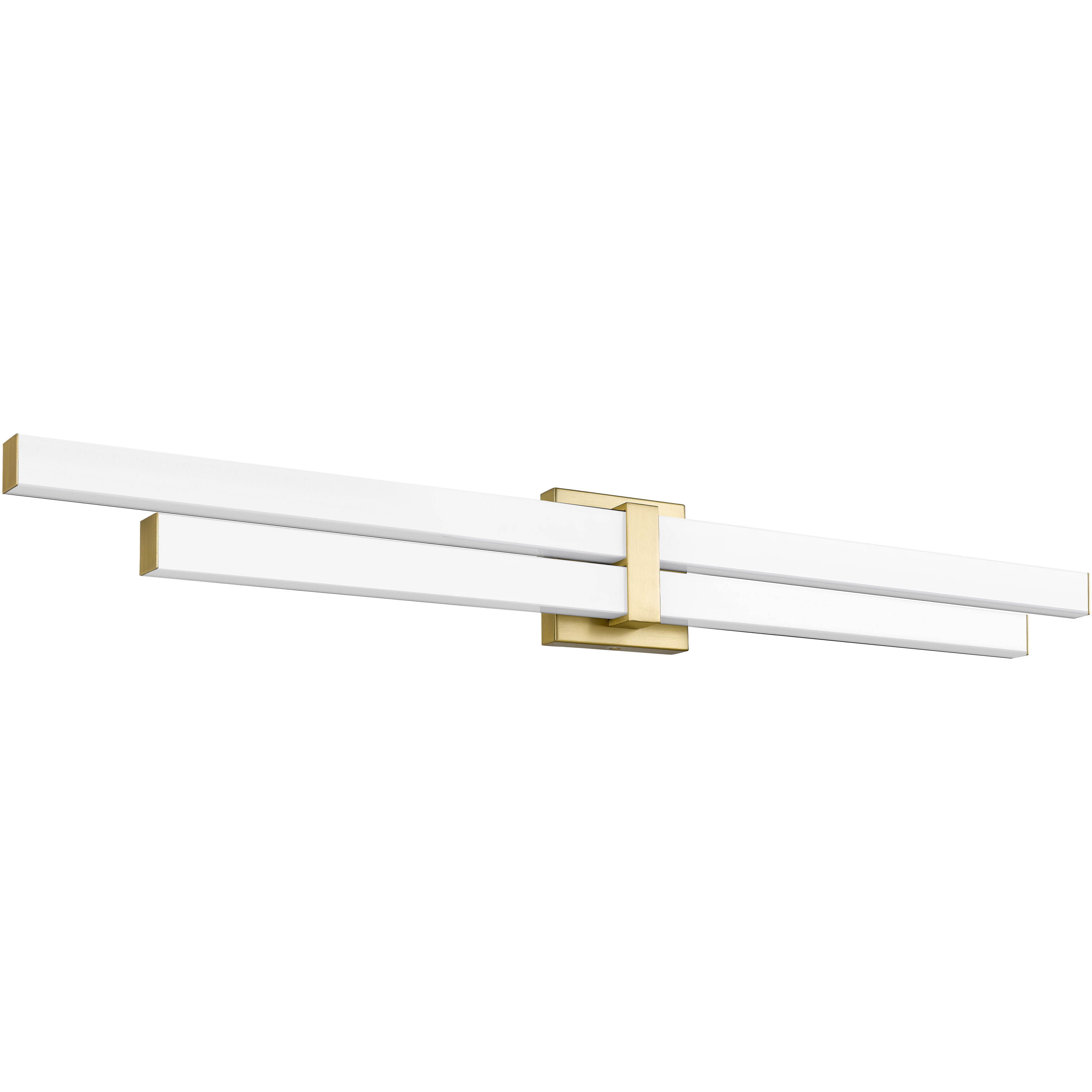 Zane LED 40 inch Modern Gold Vanity Wall Light