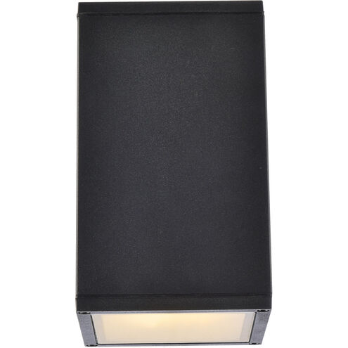 Raine 1 Light 8 inch Black Outdoor Wall Light