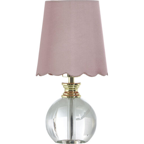 Beatrice 14 inch 40 watt Clear and Polished Gold Table Lamp Portable Light