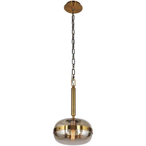 Nottingham 1 Light 10 inch Brass Pendant Ceiling Light, Small