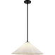 Alora Mood Serena 1 Light 20.5 inch Matte Black Pendant Ceiling Light