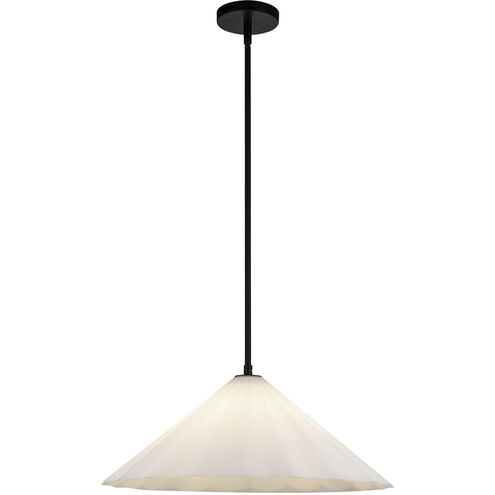 Alora Mood Serena 1 Light 20.5 inch Matte Black Pendant Ceiling Light