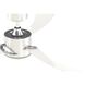 SculptAire 52 inch Chrome with Clear Blades Fan-Uni