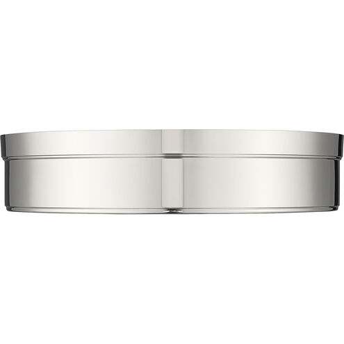 Anders LED 15 inch Polished Nickel Flush Mount Ceiling Light