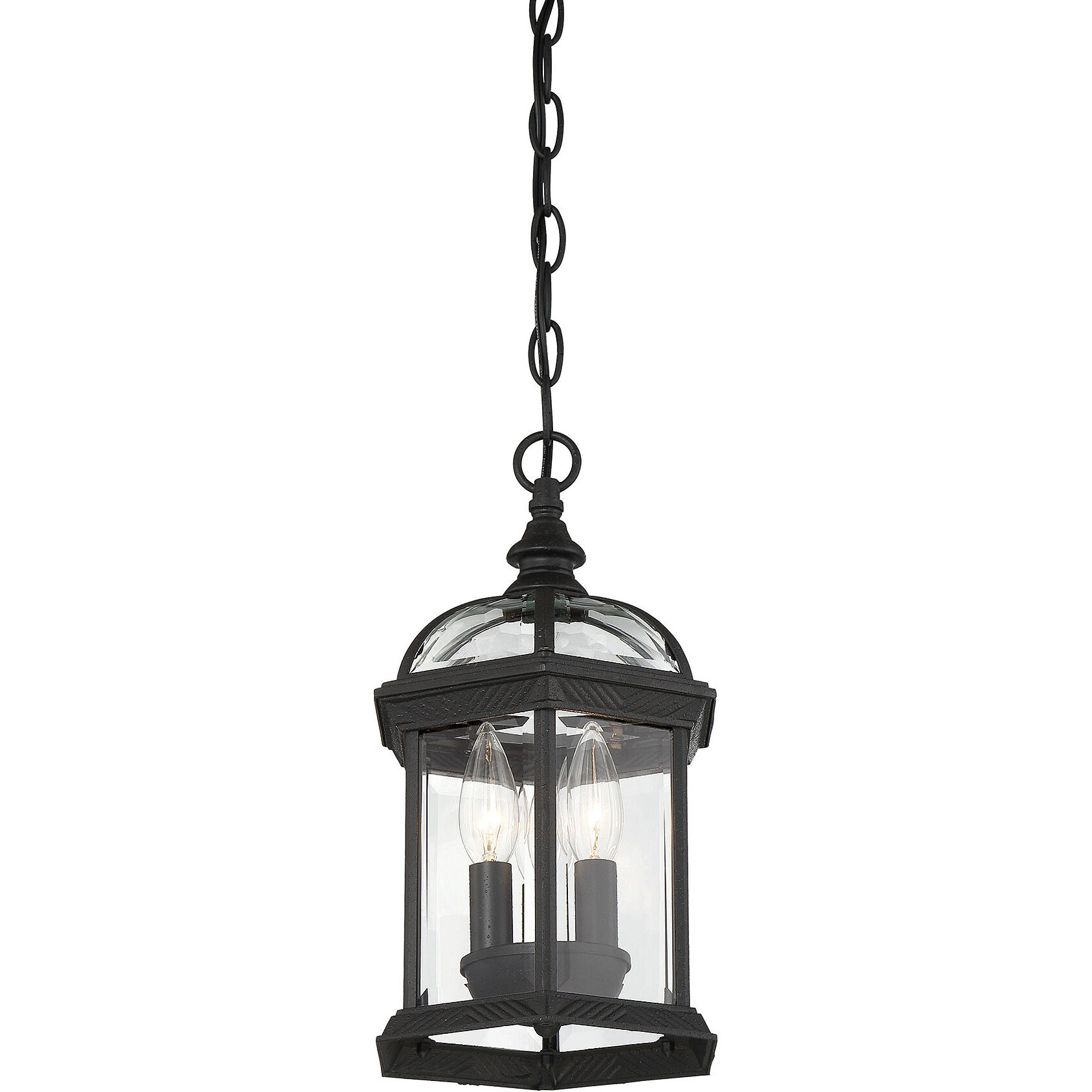 Kensington 3 Light 8.25 inch Black Outdoor Hanging Lantern
