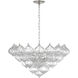 Julie Neill Caselli LED 35.5 inch Burnished Silver Leaf Basket Chandelier Ceiling Light