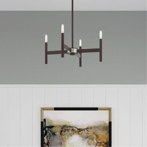 Copenhagen 4 Light 20 inch Bronze Mini Chandelier Ceiling Light