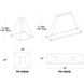Frame LED 16 inch Brushed Aluminum Pendant Ceiling Light in 58in, dweLED