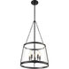 Adabella 5 Light 17.75 inch Matte Black Pendant Ceiling Light
