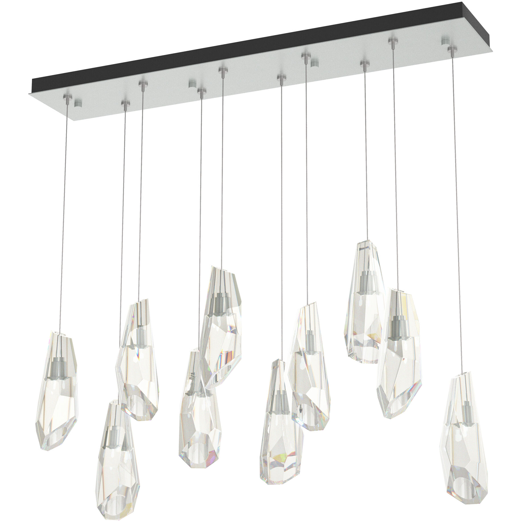 Luma 10 Light 44.5 inch Vintage Platinum Pendant Ceiling Light, Large