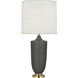 Michael Berman Hadrian 28.75 inch 150.00 watt Matte Ash Table Lamp Portable Light in Modern Brass