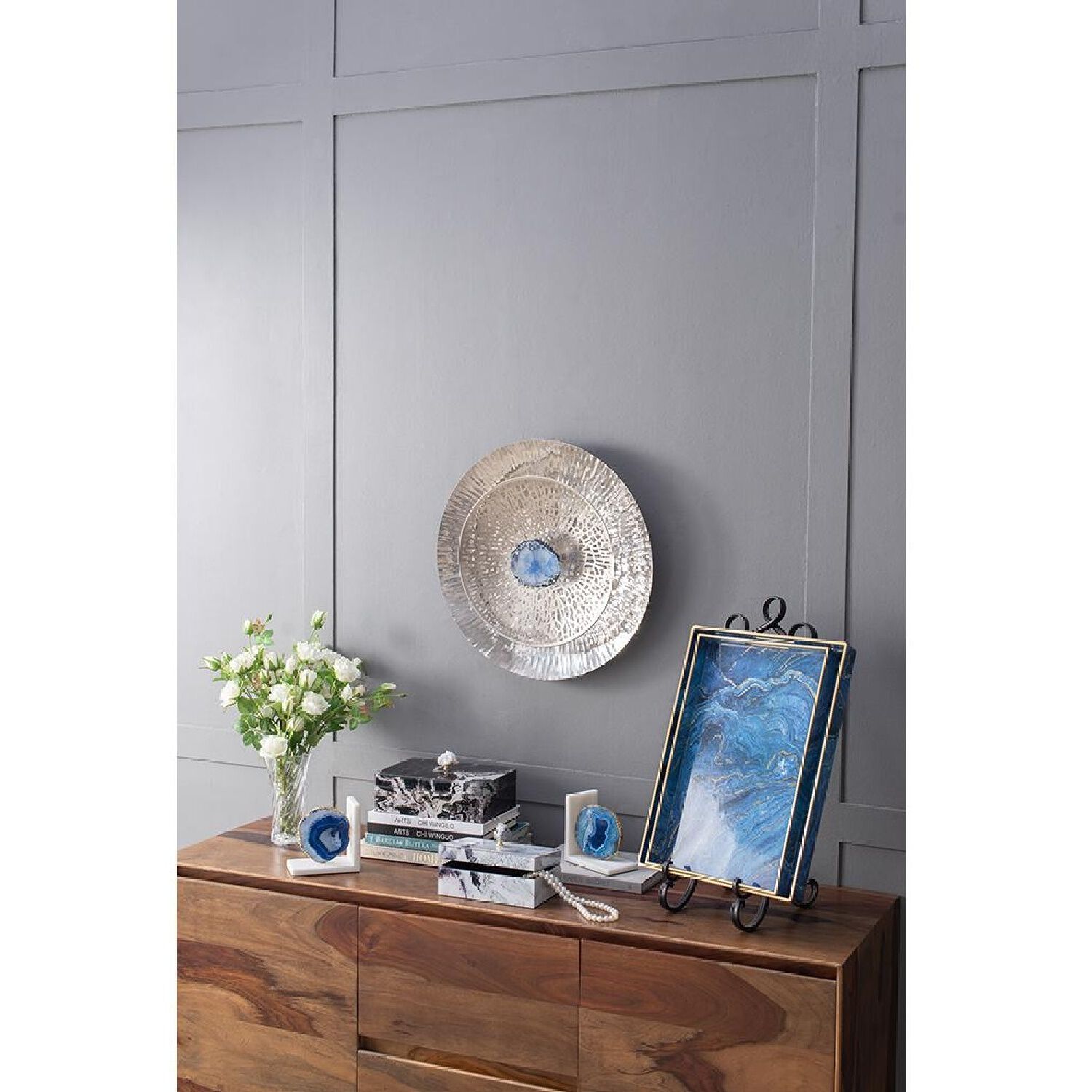 Dex Blue/Gold/Shiny Polish Wall Décor