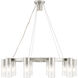 Midtown 10 Light 30 inch Brushed Nickel Chandelier Ceiling Light