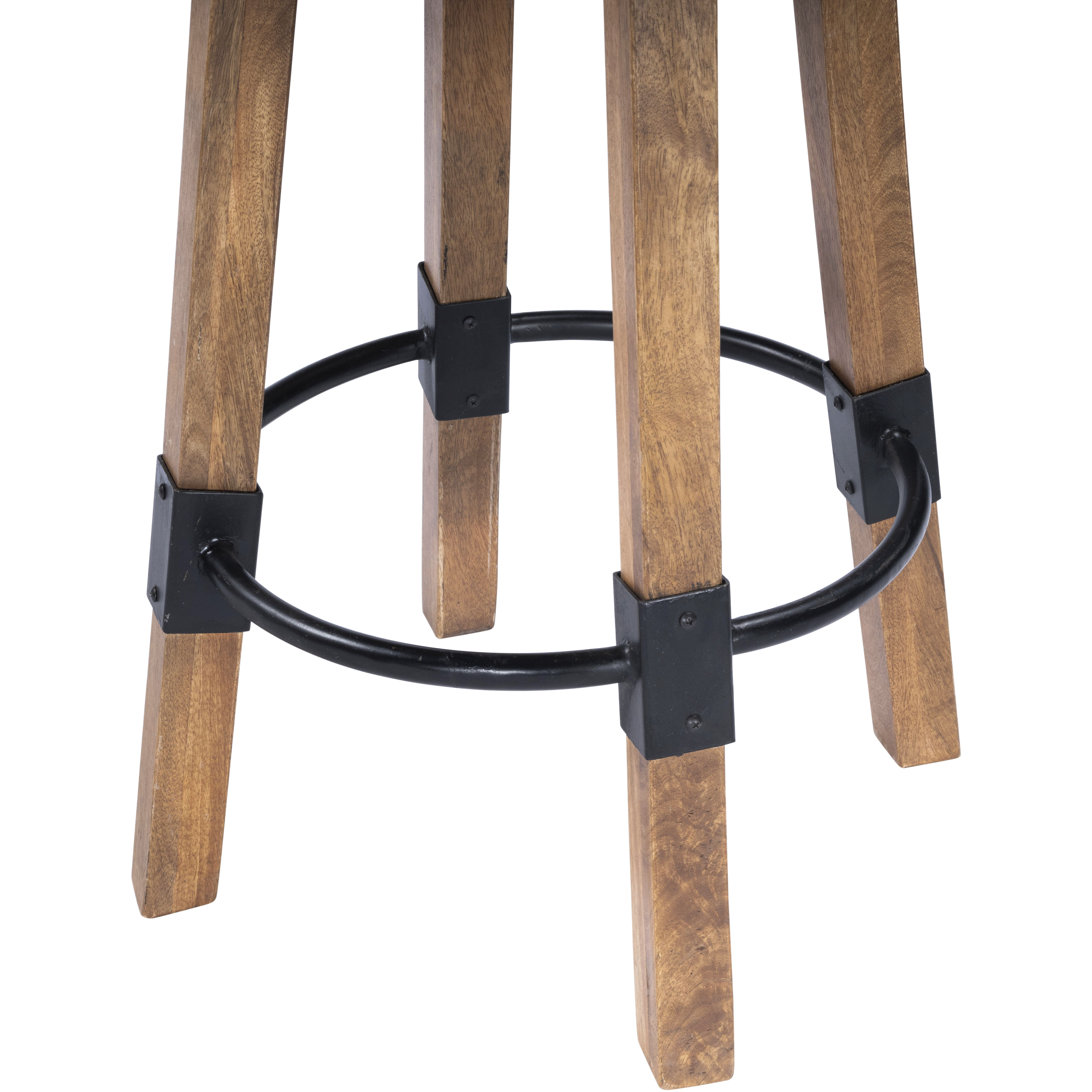 Masterson Wood & Metal Bar Stool