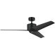 Almere 56 inch Satin Black Ceiling Fan