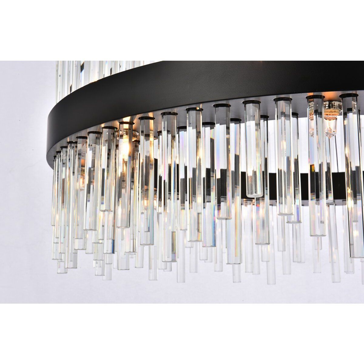 Dallas 18 Light 32 inch Black Chandelier Ceiling Light