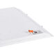 EnviroLite LED 24 inch White Troffer Ceiling Light, Shallow