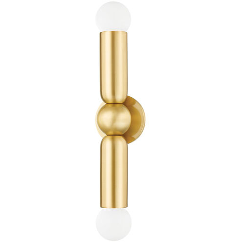 Lolly 2 Light 4.75 inch Aged Brass ADA Wall Sconce Wall Light