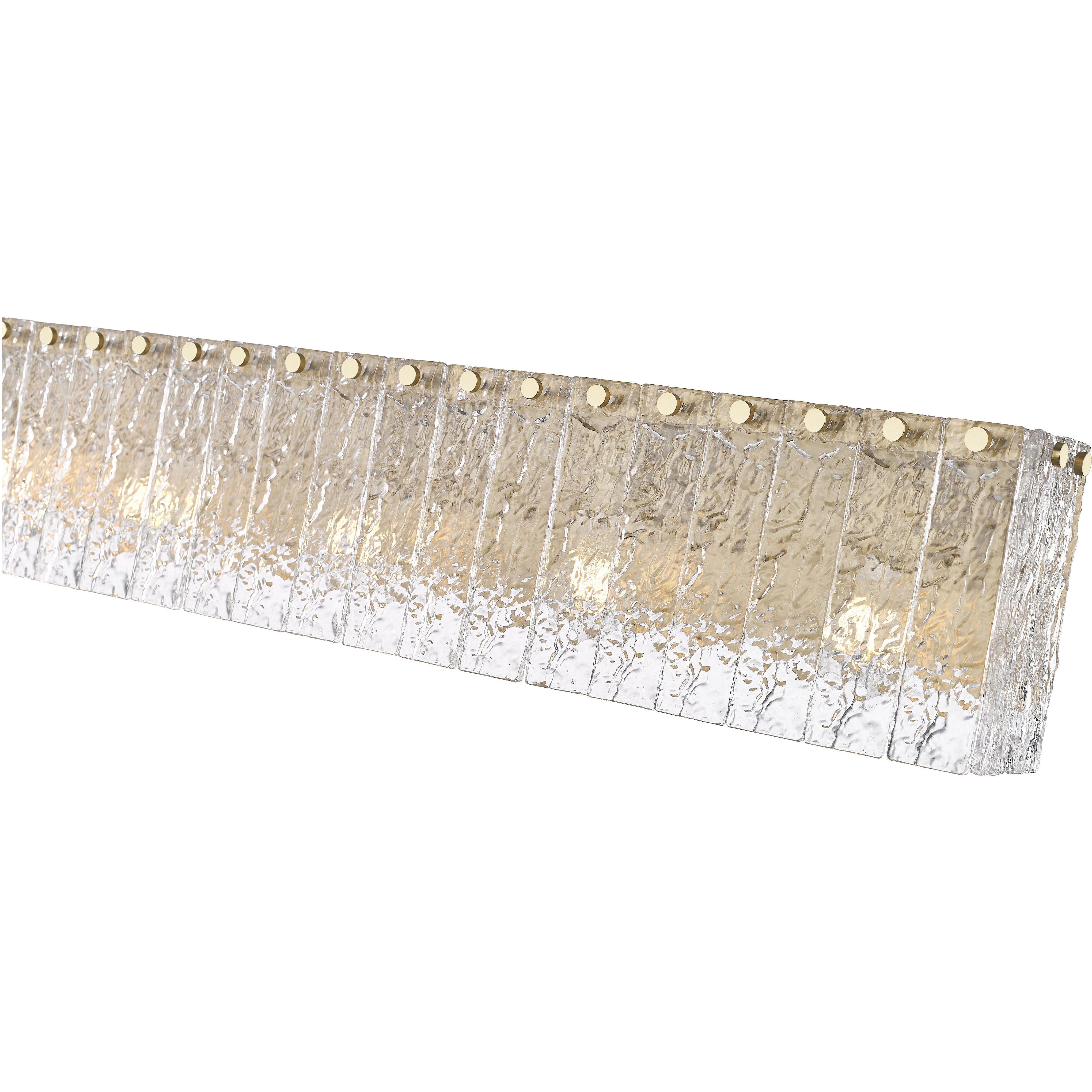 Glacier 5 Light 36.75 inch Modern Gold Vanity Wall Light