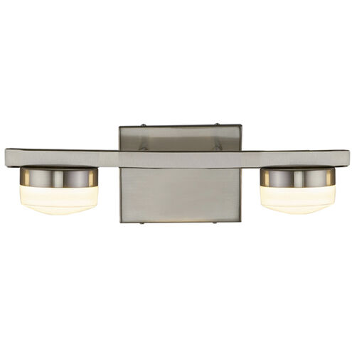 Puck LED 14 inch Brushed Nickel Bath Bar Wall Light