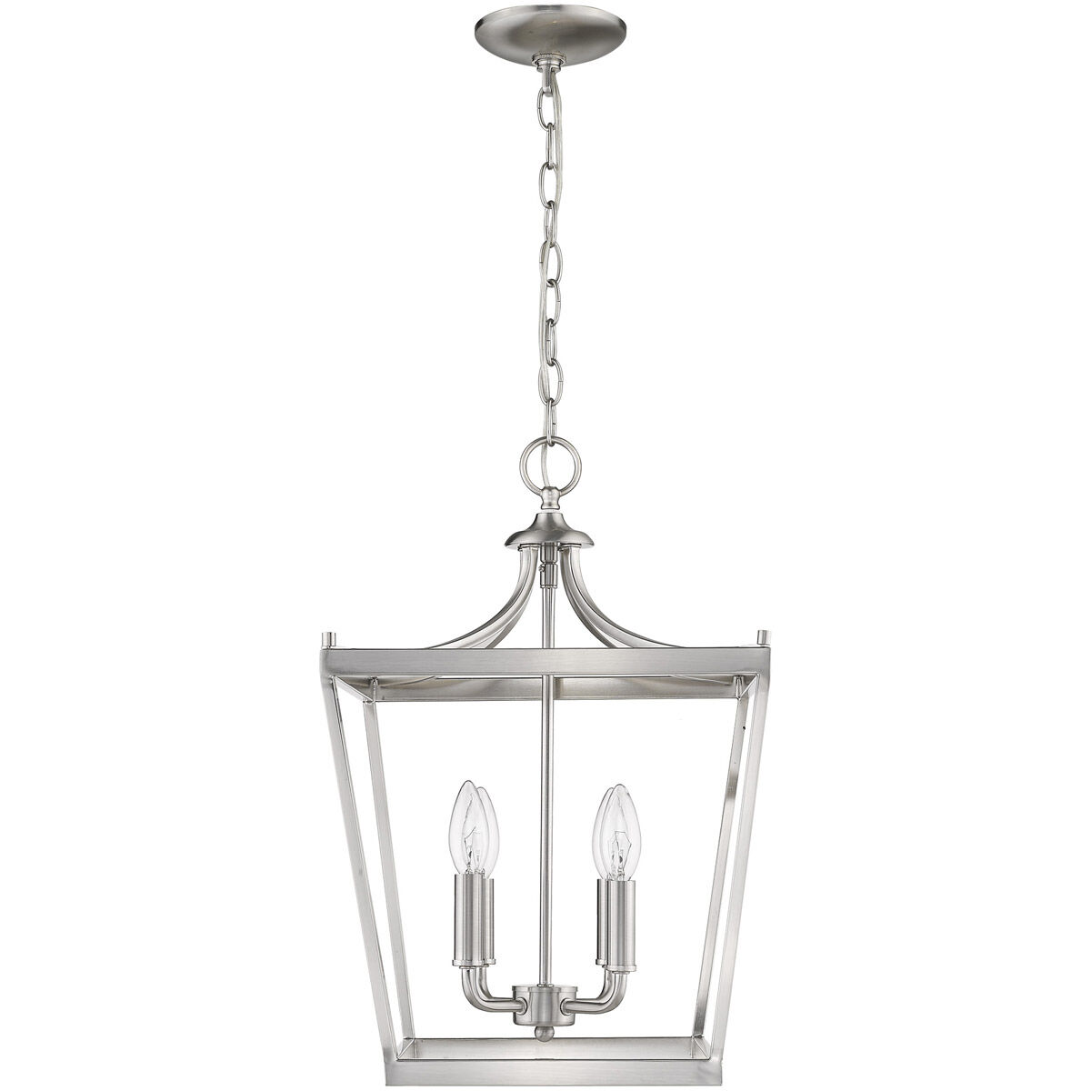 Kennedy 4 Light 13 inch Satin Nickel Chandelier Ceiling Light