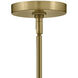 Axton LED 28 inch Lacquered Brass Chandelier Ceiling Light