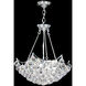 Contemporary 6 Light 19 inch Silver Chandelier Ceiling Light