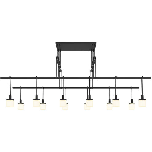 Suspenders LED 48 inch Satin Black Pendant Ceiling Light