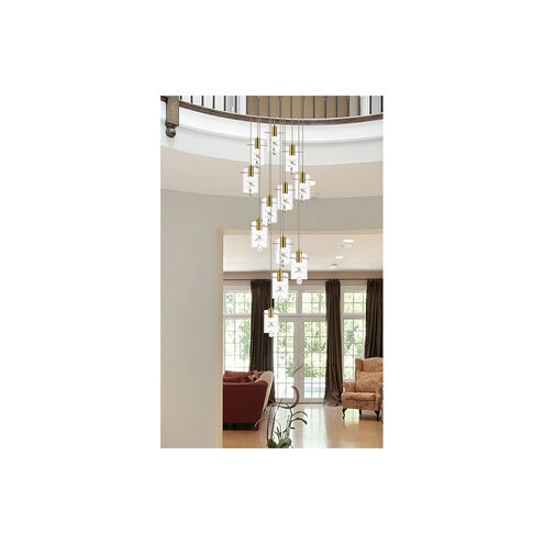 Hana 12 Light 22 inch Gold Pendant Ceiling Light