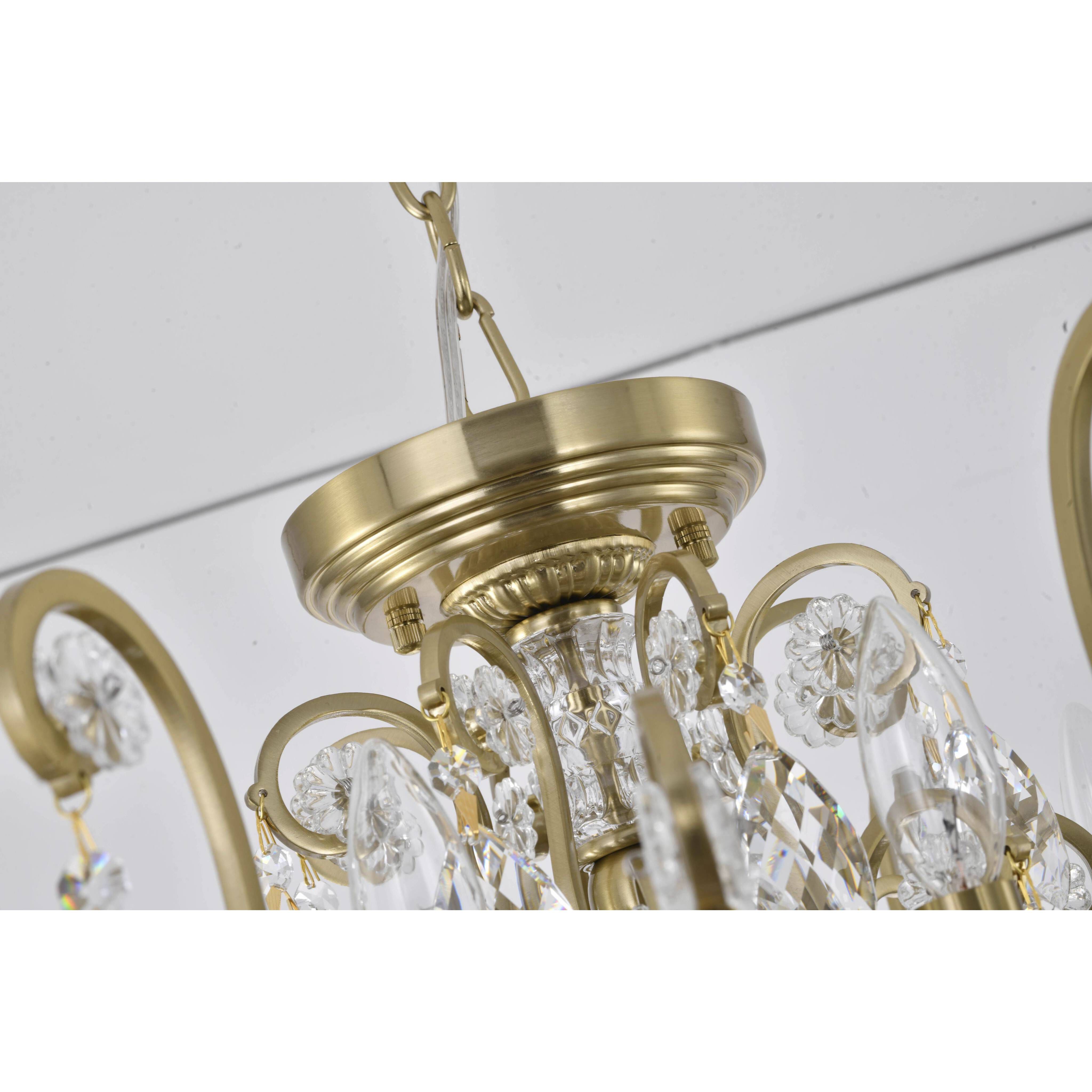 Canada 8 Light 25.5 inch Antique Brass Chandelier Ceiling Light, Gold Frame