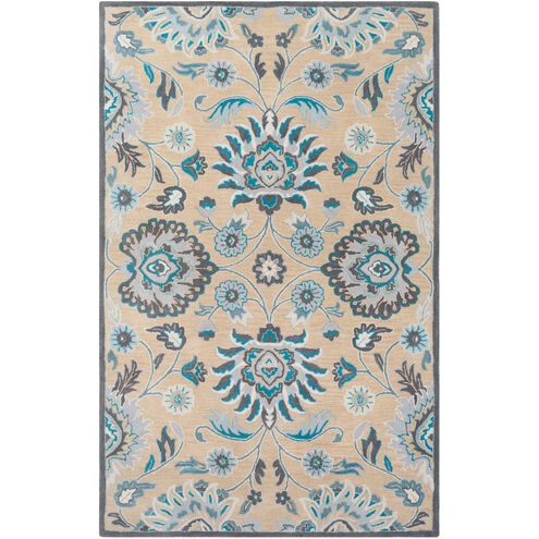 Caesar 144 X 108 inch Teal/Light Gray/Charcoal/Sage/Khaki/Beige/White Rugs