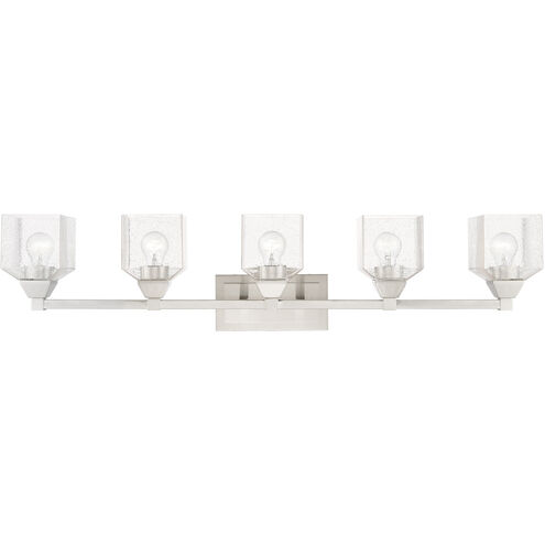 Aragon 5 Light 42 inch Brushed Nickel Vanity Sconce Wall Light