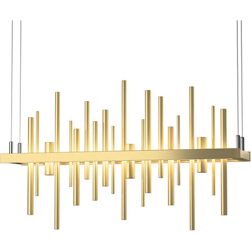 Cityscape LED 5 inch Modern Brass Pendant Ceiling Light