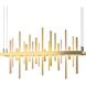 Cityscape LED 5 inch Modern Brass Pendant Ceiling Light