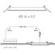Excel White Slim panel, Recessed