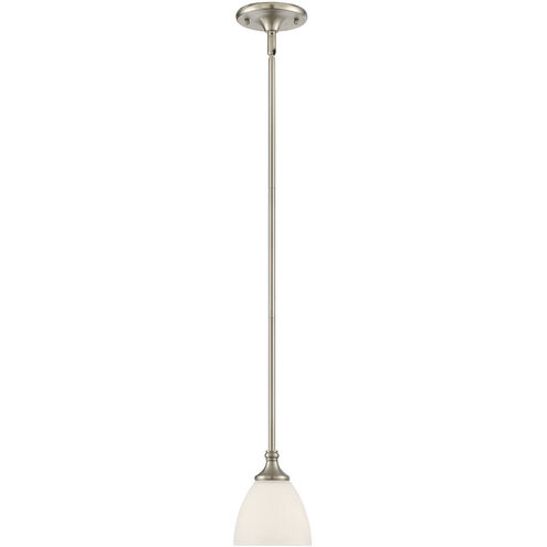 Herndon 1 Light 5.5 inch Satin Nickel Mini-Pendant Ceiling Light, Essentials