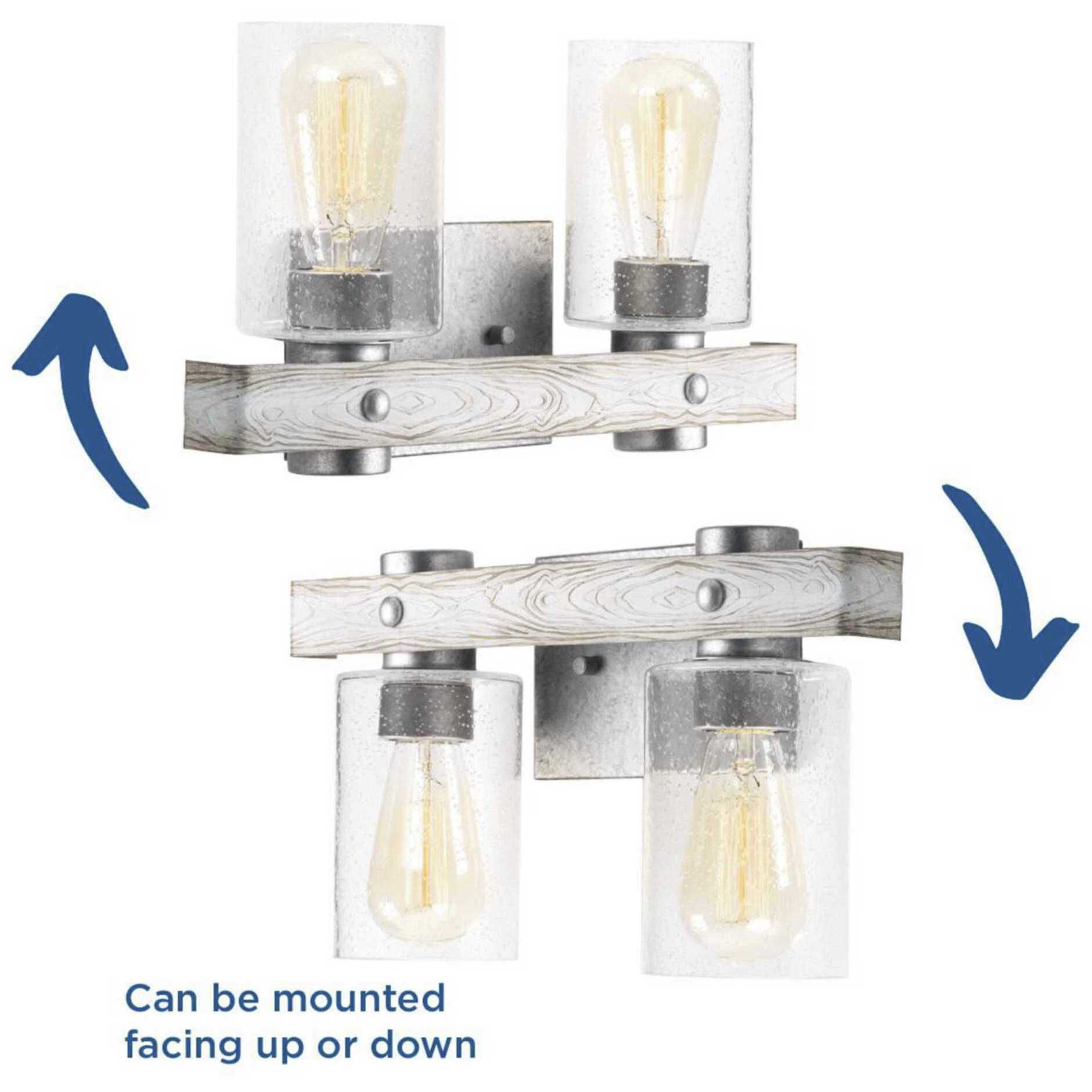 Gulliver 2 Light 16 inch Galvanized Bath Vanity Wall Light