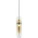 Amulet LED 3.13 inch Champagne Gold Pendant Ceiling Light in Amber