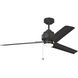 Arcade 54 inch Midnight Black Ceiling Fan