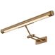 Kenya 2 watt 18.5 inch Patina Brass Rechargeable Picture Light Wall Light
